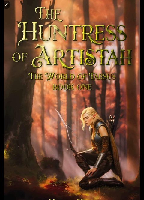 Original first-edition cover of The Huntress of Artistah